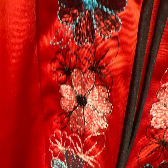 JCPenny Vintage Japanese Inspired Red Misses Medium  Robe - Picture 13 of 15